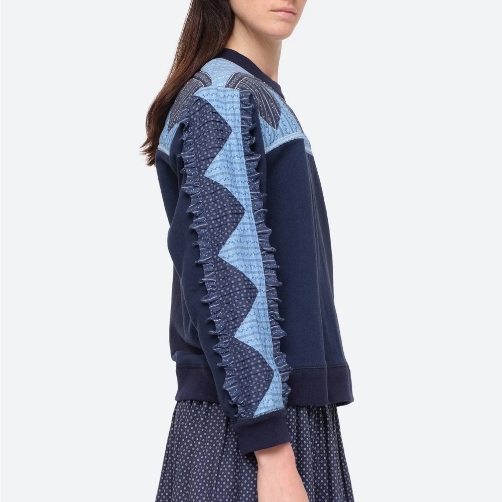 NWT - Sea NY - Palmer Patchwork Sweatshirt - XS